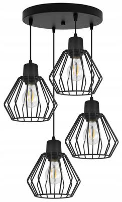 Hanging Lamp, Ceiling Chandelier, Wire Shade, Led