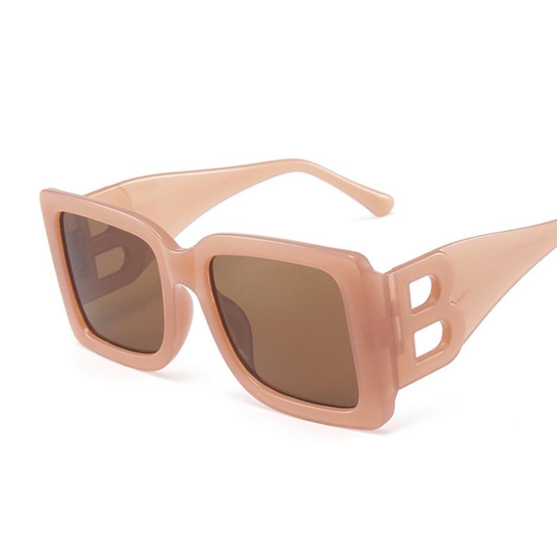 Oversized Square Vintage Sunglasses Fashion Designer Brand Cat Eye Sun Glasses for Women Stylish Oculos De Sol