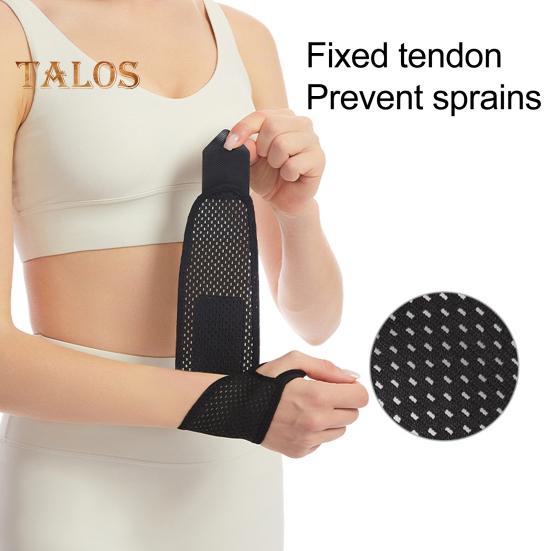1Pc Sports Wrist Brace Adjustable Breathable Wrist Support Strap Men Women Fitness Wrist Wrap Arthritis Tendinitis Pain Relief Compression Sleeve