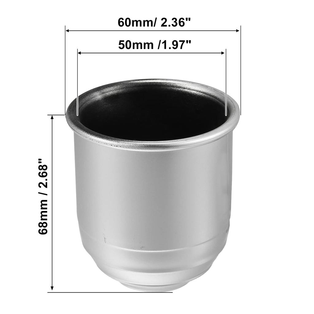 uxcell Trailer Hitch Ball Cover Waterproof Dustproof for Car Trailer RV Boat Universal 50mm Inner Diameter Silver Tone 2pcs