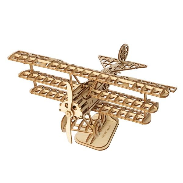 3D Wooden Puzzle Ornament Series with Japanese Instructions Tsukurundesu® (Airplane)