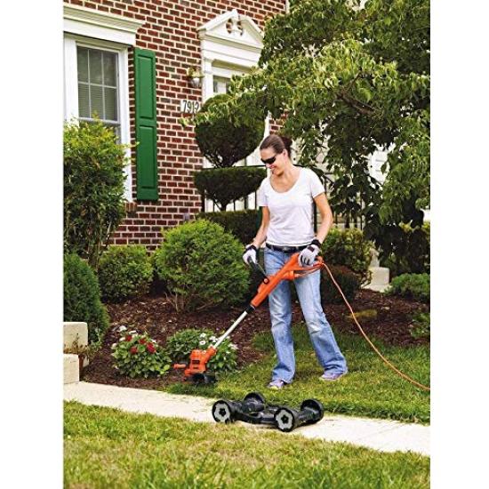 Black and Decker Nylon Trimmer Corded Compact Lawn Mowing Wagon Lawn Mower Clipper Gardening MTE912