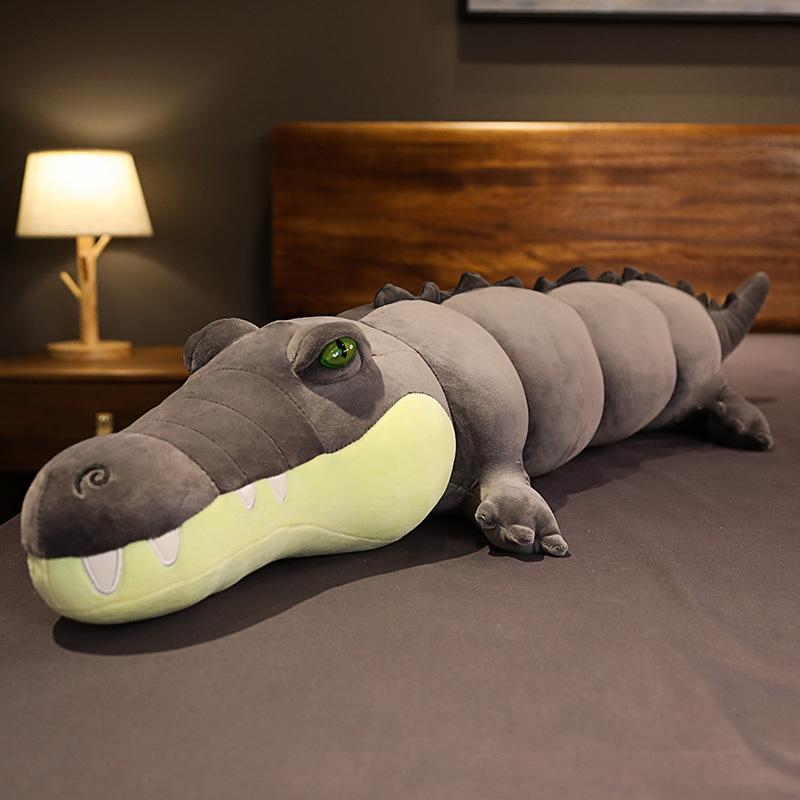 180cm Simulation Big Crocodile Plush Toys Stuffed Soft Animals Plush Long Crocodile Pillow Doll Home Decoration Gift for Kids