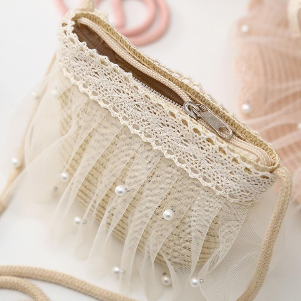 Children's Sunscreen Hat Summer Girls' Sunscreen Grass Hat Women's Lace Princess Beach Hat