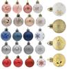 30pcs Delicate Christmas Ball Set Shatterproof Hanging Ornament  Background Layout