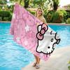 Hello Kitty Cartoon Beach Towel Quick Dry Microfiber for Travel Pool Bathroom