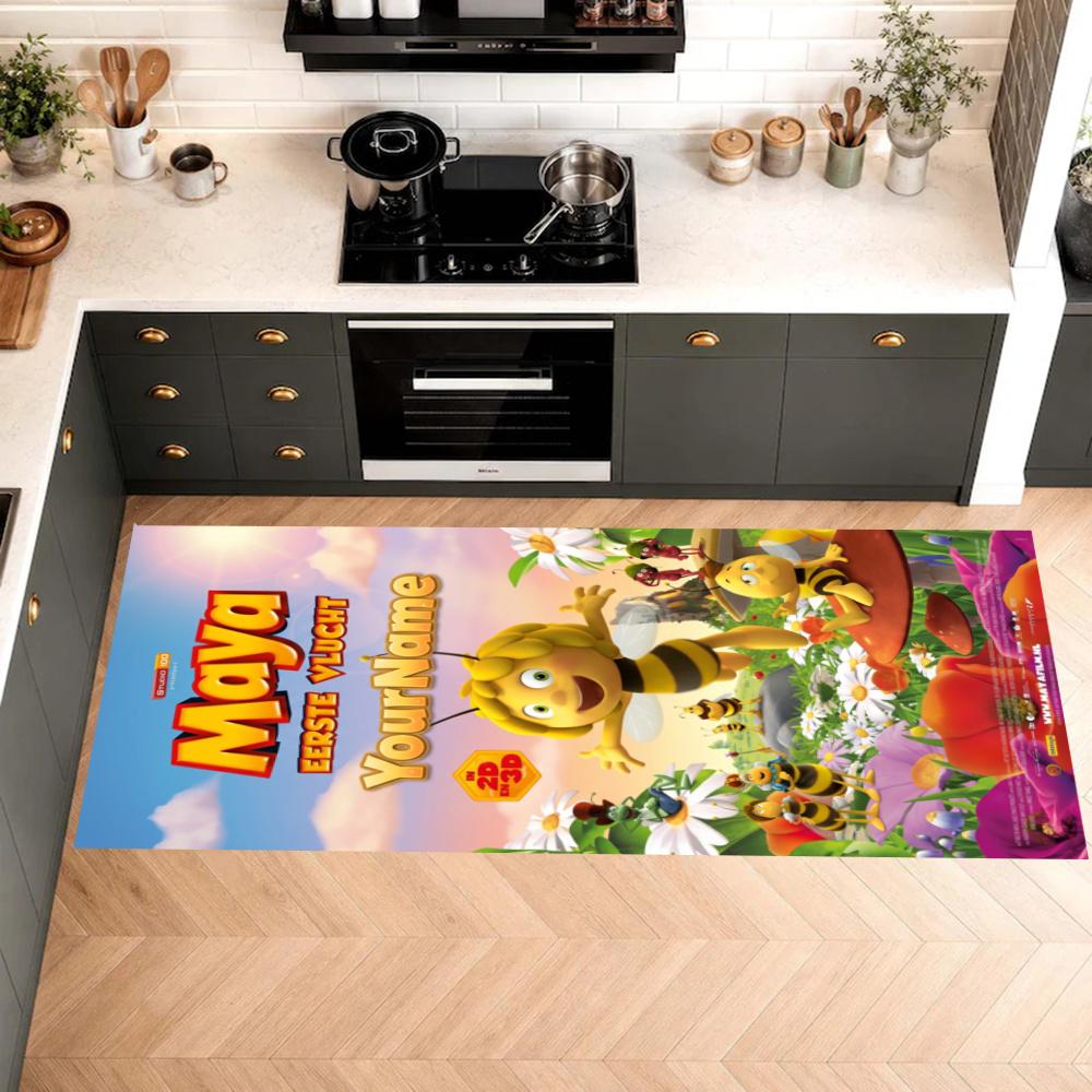 Biene Maja Customize Your Name Kitchen Rug Runner Rug Laundry Mat Hallway Entryway The Best Gift Choice