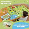 BONNYCO Felt Board with 92 Farm Animals Figures. Montessori Toys and Birthday Gifts for Children from 3 to 8 Years.  Farm Educational Games