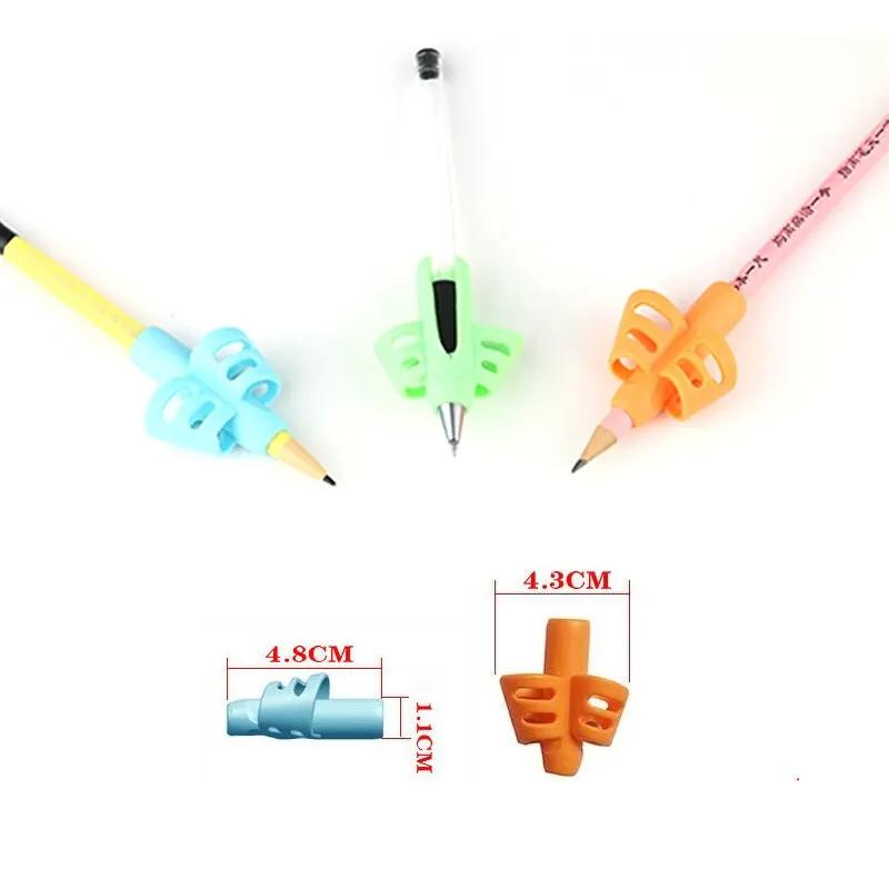 3/6Pcs Pencil Grips Kids Handwriting Posture Correction Training Grippers Writing AIDS Pens Holding for Toddler Children Gifts