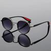 New metal ferrule sunglasses round frame temperament men's sunglasses retro trend frame glasses