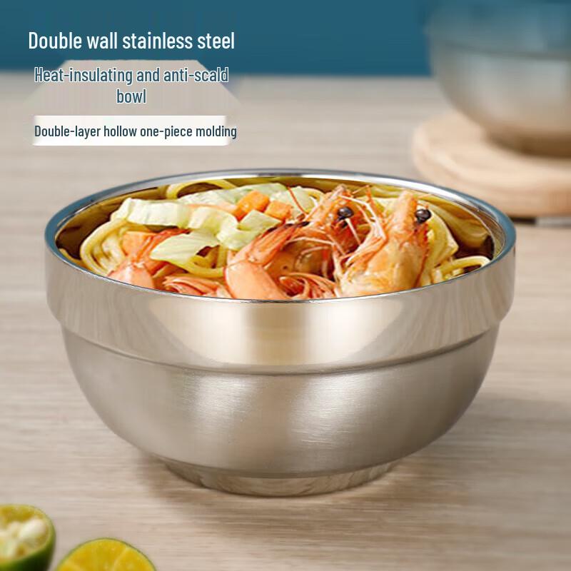 Yongduo 13cm Stainless Steel Insulated Bowl