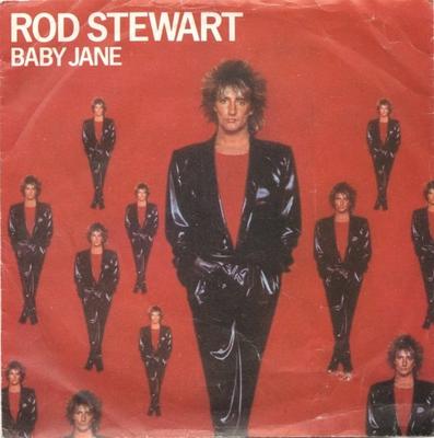 7inch Record ROD STEWART - Baby Jane W9608 Warner Bros. Re 1983 UK Rock Used