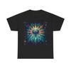 Unisex Adult T Shirt Cosmic Jellyfish Sunburst Art Deco Vintage Style Retro Tee