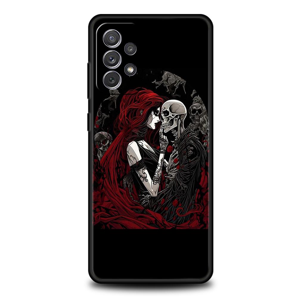 

Retro Art Gothic Sculpture Phone Case for Samsung Galaxy A55 A35 A15 A14 A25 A54 A51 A71 A72 A73 A32 A52 A52S A41 5G Soft Shell samsung A15 5G