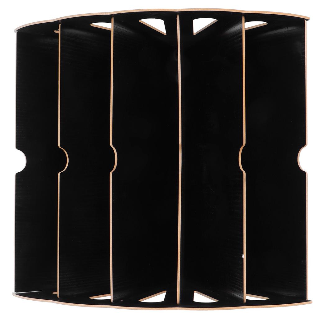 Wooden MultiSlot Storage Rack   Supplies Desktop File   for  (Black )