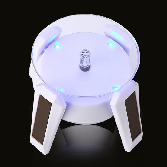 Airship UFO Rotating Display Stand 360 Degrees Solar Dual Use Automatic Turntable for Showcase