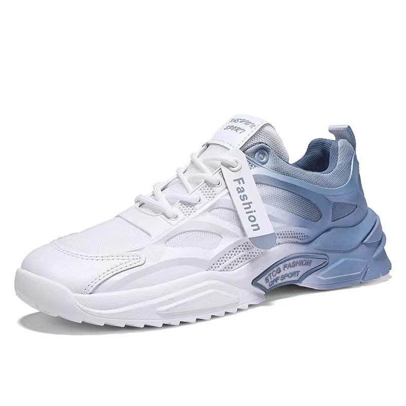 2025 Autumn New Sports Shoes Mesh Shoes Men's Versatile Casual Shoes Men's Dad Shoes Platform Canvas Shoes