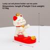 Cute Mobile Phone Stand Decoration Cute Maneki Neko Resin Office DeskCute Gift Decoration