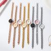 Women'S Fashion Small Plate Niche Quartz Watch Student Simple Waterproof Steel Belt Bracelet Watch