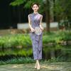 Purple beautiful new Chinese cheongsam skirt sleeveless improved young version 1011 new national style color is very beautiful in summer
