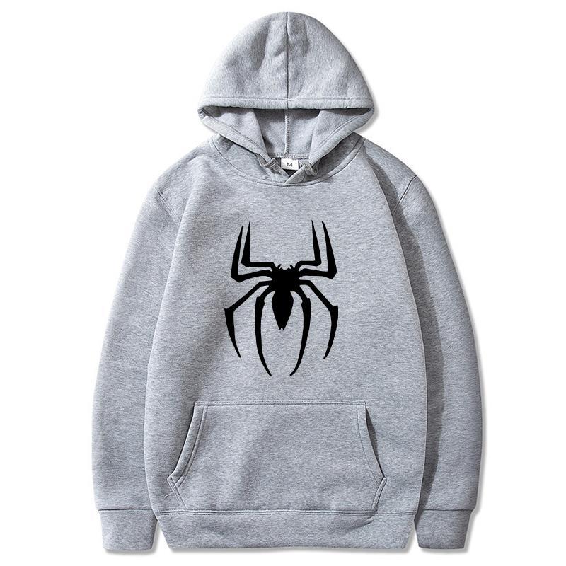 2022 neue Unisex Hoodie Street Fashion Spider Print Sweatshirt Fleece Hoodie Damen Casual Lustige Pullover