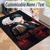 Custom Text Tokyo Ghoul Pattern Floor Rug Soft Indoor Carpet Mat Living Room Bedroom