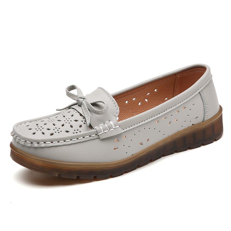 New Spring Bean Shoes for Women Super Soft and Comfortable Women's Singles Shoes for Middle-aged and Elderly People