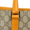 Used GUCCI Tote Bag 114595 GG Supreme Canvas/leather beige Orange