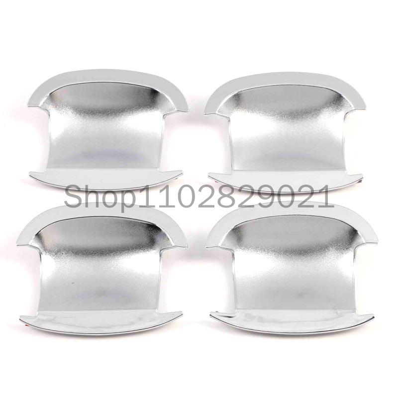 Black Chrome Car Door Handle Cover Trim Sticker Styling Accessories For Volkswagen VW Golf 6 MK6 Skoda SUPERB 2009-2013 2012