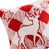 Christmas Decorative Cushion Cover Festival Pillow Case for Sofa Decor (Red Elk)
