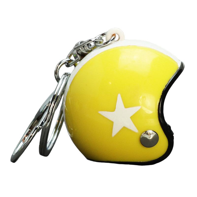 Motorcycle Helmets Hat Keychain Creative Safety Helmet Keyring Bag Pendant Car Key Holder Accessories Novel Gifts
