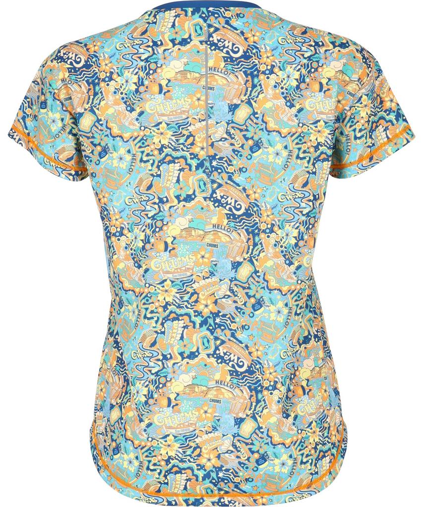 Tops Lightweight Running Over UV Short LNY510 BU M CW-X/Wacoal Women's [CHUMS Collaboration] Shirt, Moisture-Wicking, Quick-Drying, 90% Protection,