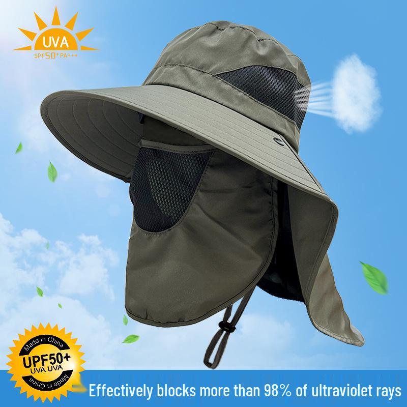 Men's and Women's Wide Brim Sun Hat - UV Protection Hat for Summer Cycling, Fishing, and Climbing.