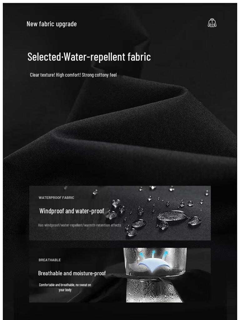 Men's Spring 2024 American Windbreaker: Mountain-Style, Outdoor, Three-Proof, Casual, Loose-Fit Hooded Jacket