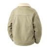 Men's American Retro Suede Plush Top Coat - Casual Winter Jacket with Extra Velvet and Thickness.