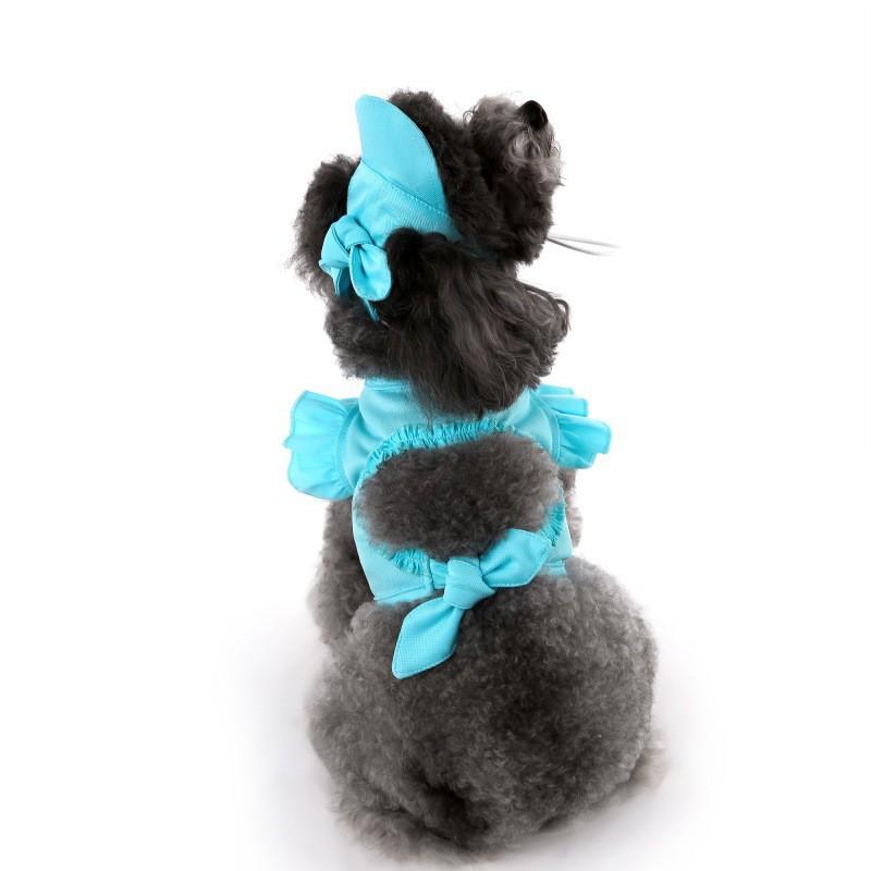 Pet Clothes Set Cats Dogs Small Medium T-Shirt Vest Hat