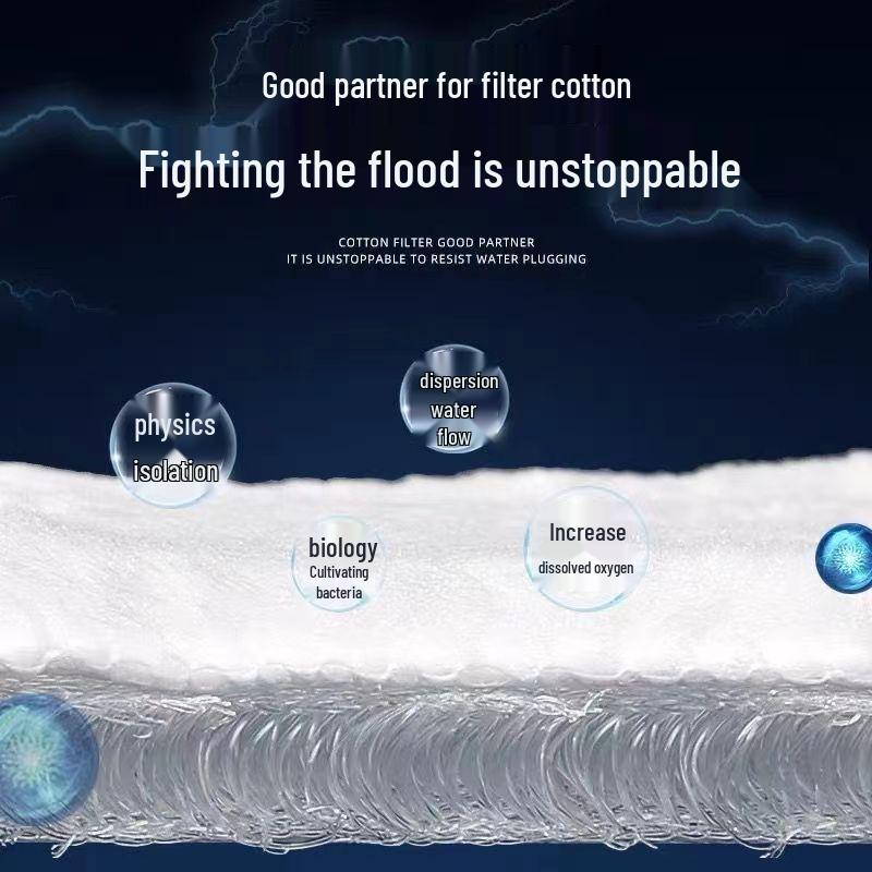 Verstopfungsfreies Aquarium-Filtervlies: Wabenstruktur, Leicht zu reinigen, Hält Schmutz zurück
