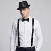 Performance Sequined Hat Solid Color Suspenders Fashion Performance Props Set  Christmas