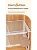Punch-Free Retractable Kitchen Cabinet Organizer: Iron Art Grid Shelf & Stackable Wardrobe Partition.
