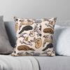 Sleeping Hounds Square Pillowcase Polyester Linen Velvet Creative Zip Decor Throw Pillow Case Sofa Cushion Cover 18"