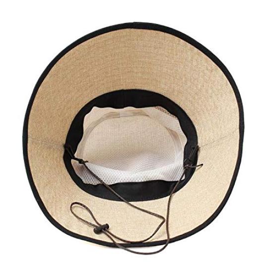 Polyjute UV Straw Summer Sun Size Ichiyon Women's Hat, Protection, 14+, Plus, Ihat0419-m-gy