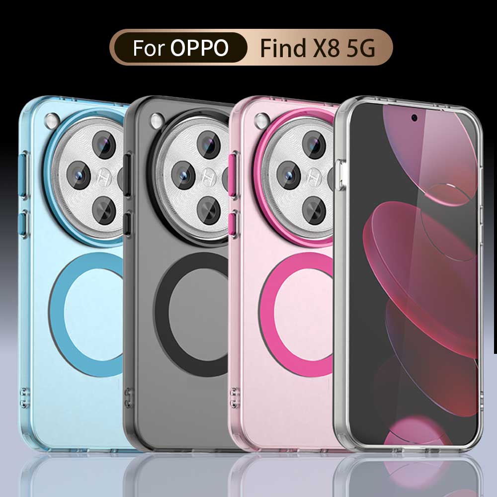 Magsafe Matte Handyhülle Für Oppo Find X8 X8 Pro X8 Ultra X8s Schutzhülle Magnetisches Kabelloses Laden Stoßfeste Rückabdeckung