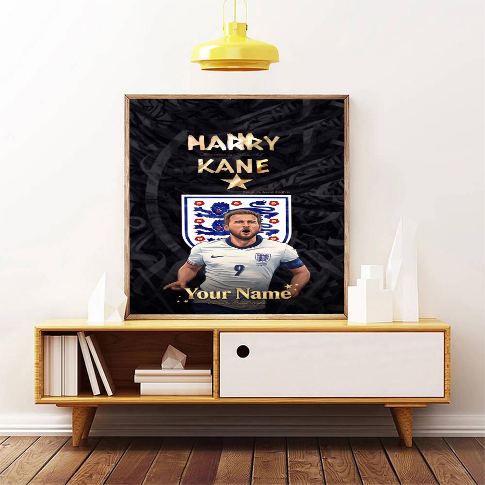 Harry Kane Personalized Text Diamond Painting Round Diamond Mosaic Rhinestones Diamond Embroidery Craft Kit Wall Decor Without Frame