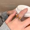 Fun spring cute puppy ring women's light luxury niche design fashion temperament ring personality versatile jewelry tide