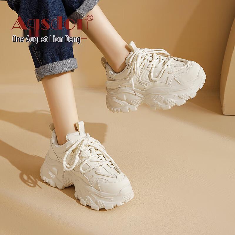 Agsdon Women s Fashion Platform Sneakers 35