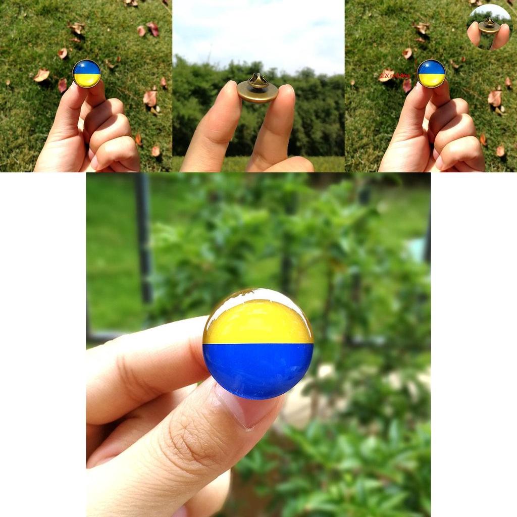 Stilvolle Ukraine Flagge Anstecknadel Brosche für Rucksäcke und Schultaschen