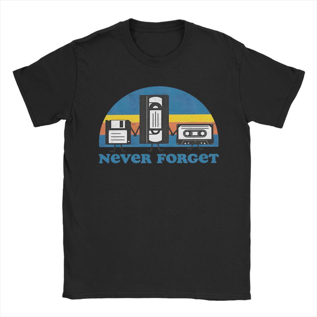 Vintage Never Forget Radio Music Tshirt For Unisex Unisex O Neck Cotton T Shirts Short Sleeve Tees 4xl 5xl Clothing