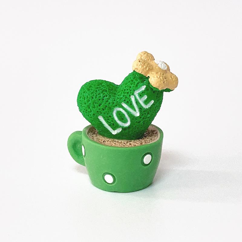Car Accessories Interior Mini Cute Head Shaking Spring Car Ornaments Animal Cactus Small Potted Resin Ornaments Decoration