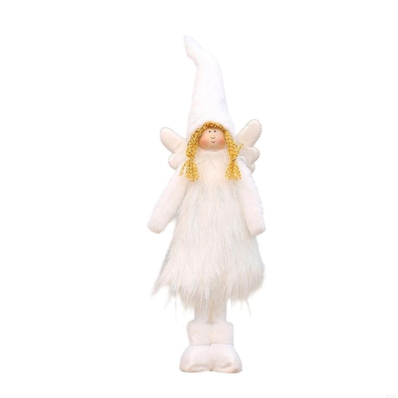 Soft Pink Angelic Wing Plush Doll Christmas Home Decoration Ornament