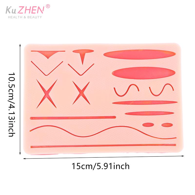 1PC Silicone Skin Pad Suture Training Kit Surgical Wound For Surgeon Medical Practice Training Traumatic Suture Practice SkinUse